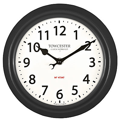 Acctim Shelton Dusk Outdoor Wall Clock, Dia.21.5cm Black